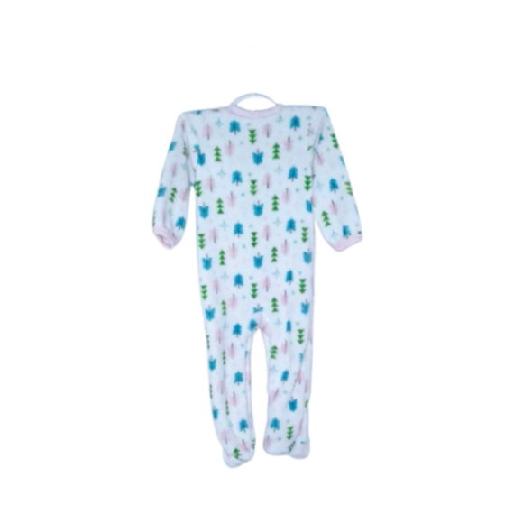 #KI9 Monkey Bars Infants Onesie Cozy White & Pink  Sleepwear - Picture 4 of 5